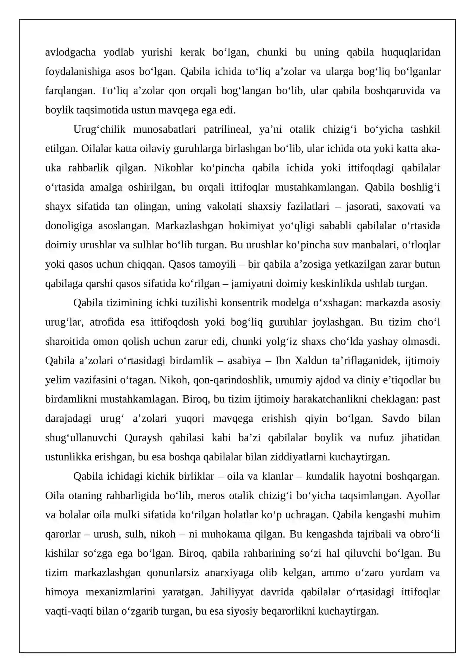 Islom dinining paydo bo‘lishidagi ijtimoiy, iqtisodiy, siyosiy va madaniy sharoitlar 3