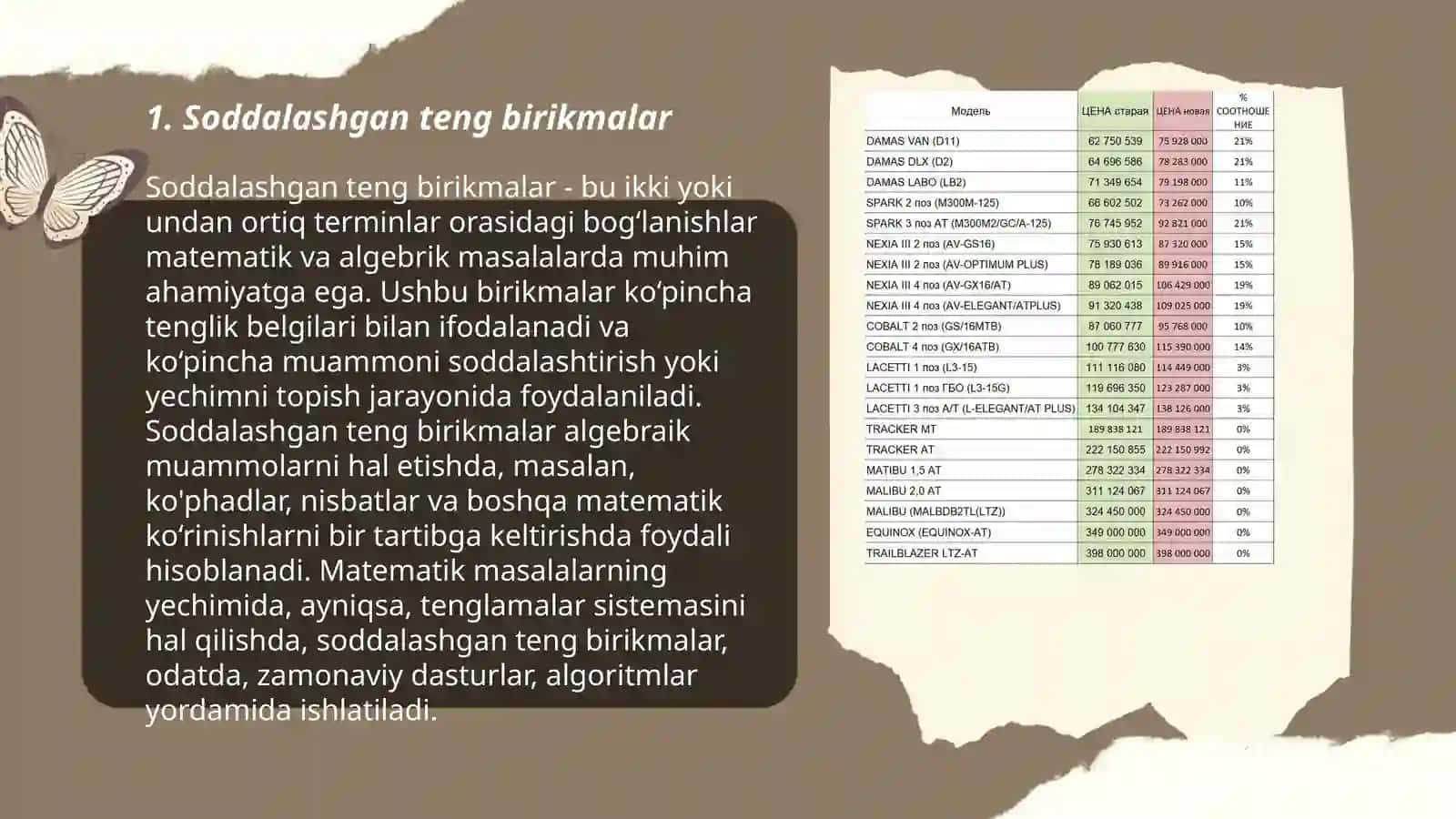 Sintaksis.Teng birikma.Tobe birikma 3