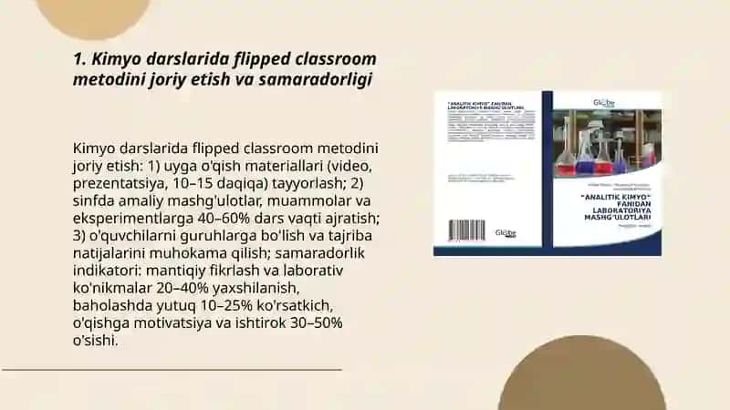 Kimyo fani mavzularini oʻqitishga innovatsion interaktiv oʻqitish metodlarini joriy qilish 3