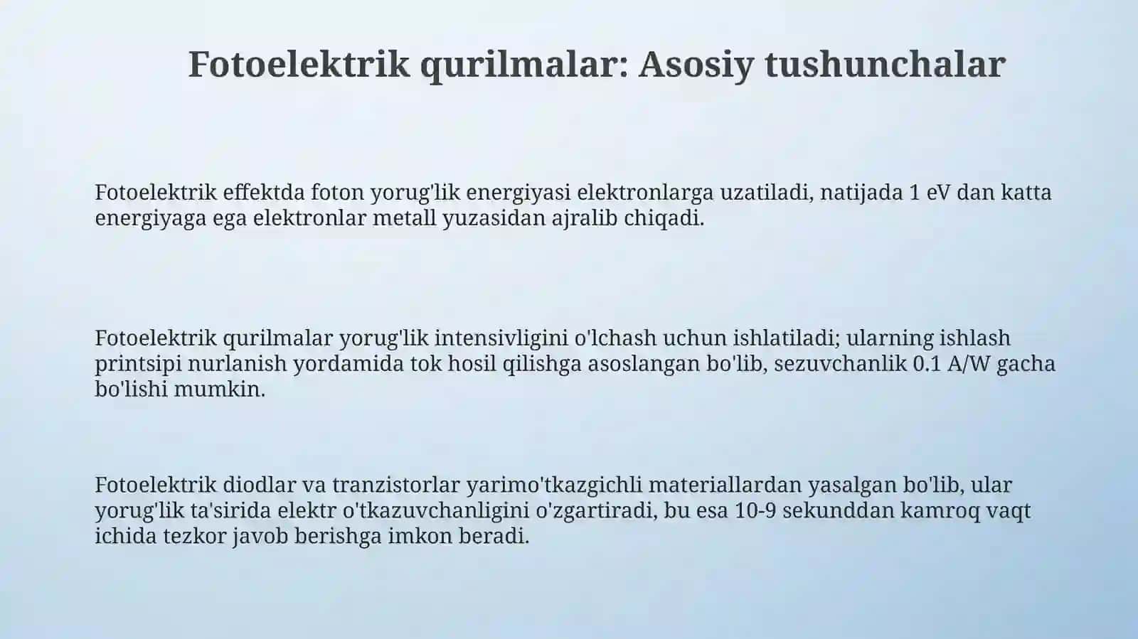 Fotoelektrik qurilmalar va "aqlli" transport tizimlarida ularning roli 3
