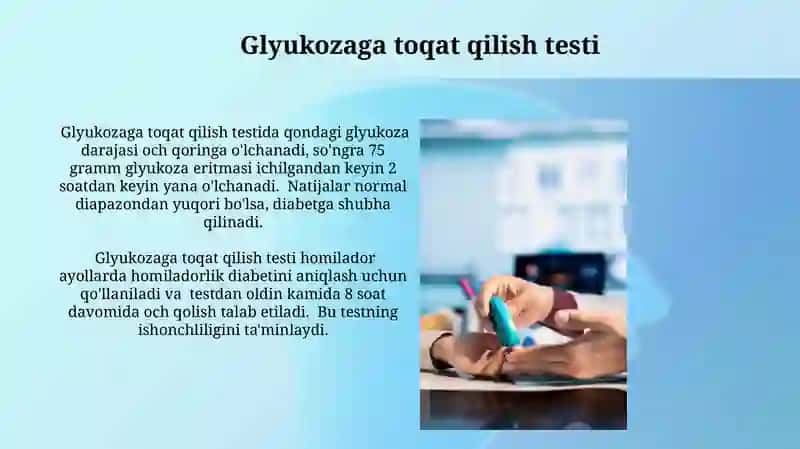Qandli diabet simptomatologiyasi, diagnostik kriteriyalar 3