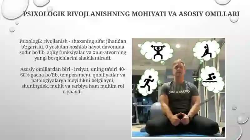 Psixik rivojlanish va uni davrlashtirish muammosi 3