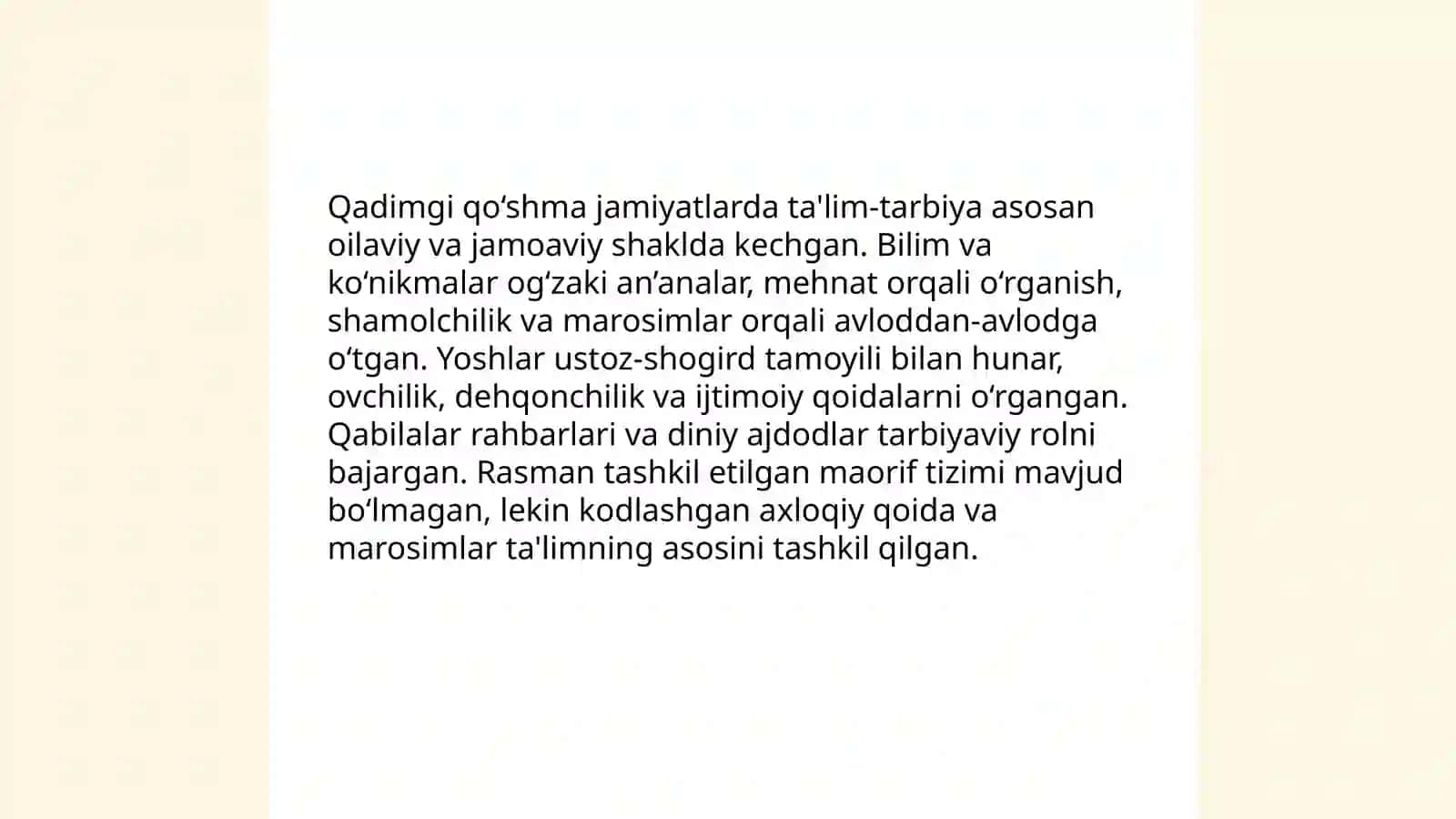 Qadimgi qo‘shma jamiyatlarda ta'lim-tarbiya va maorif tizimining shakllanishi 3
