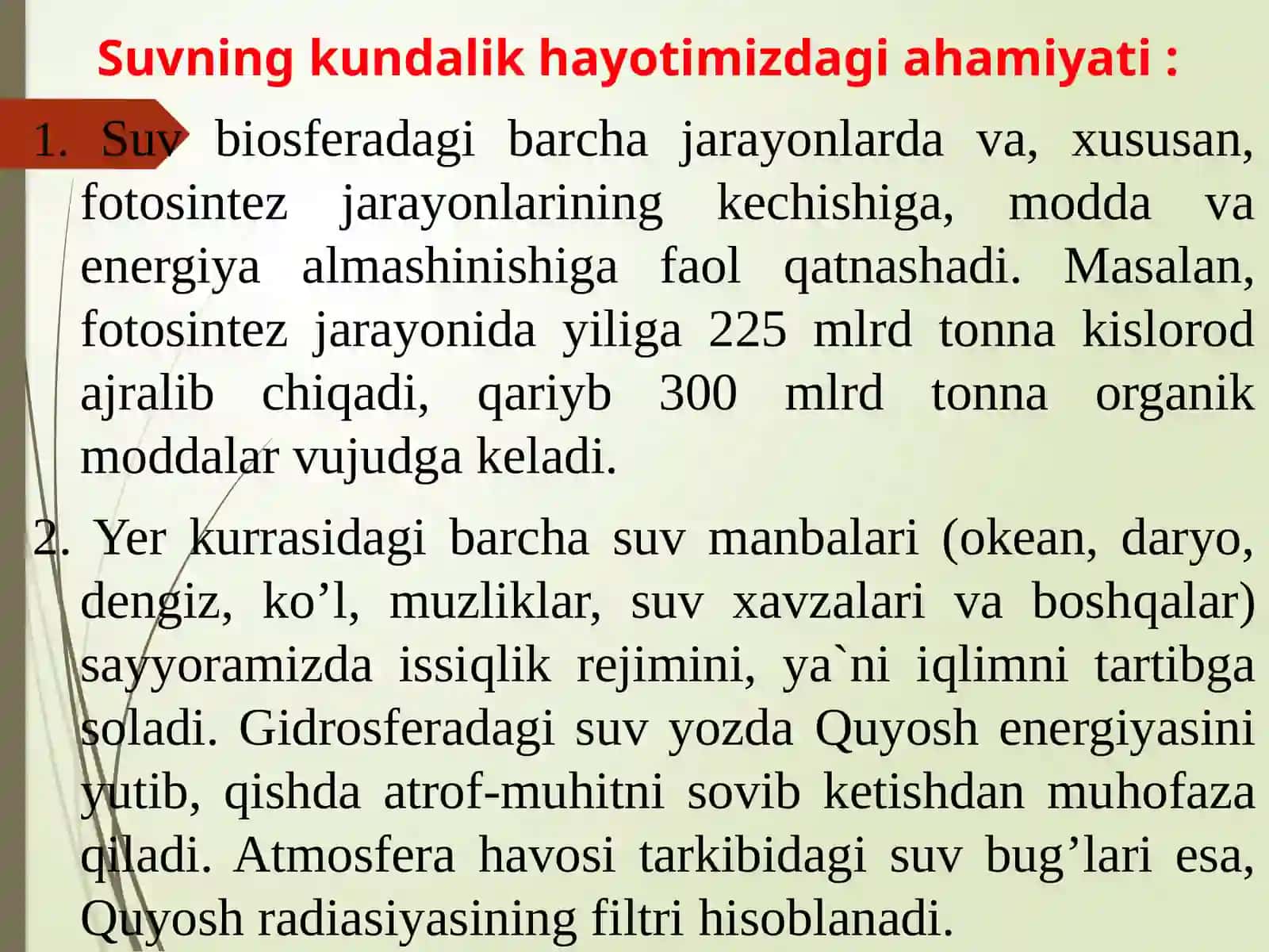 Suv resurslari va uni muhofazasi 3