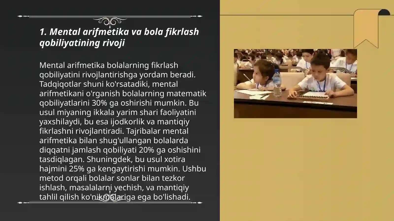 Mental arifmetikaning bola fikrlashini rivojlantirishdagi o'rni 3