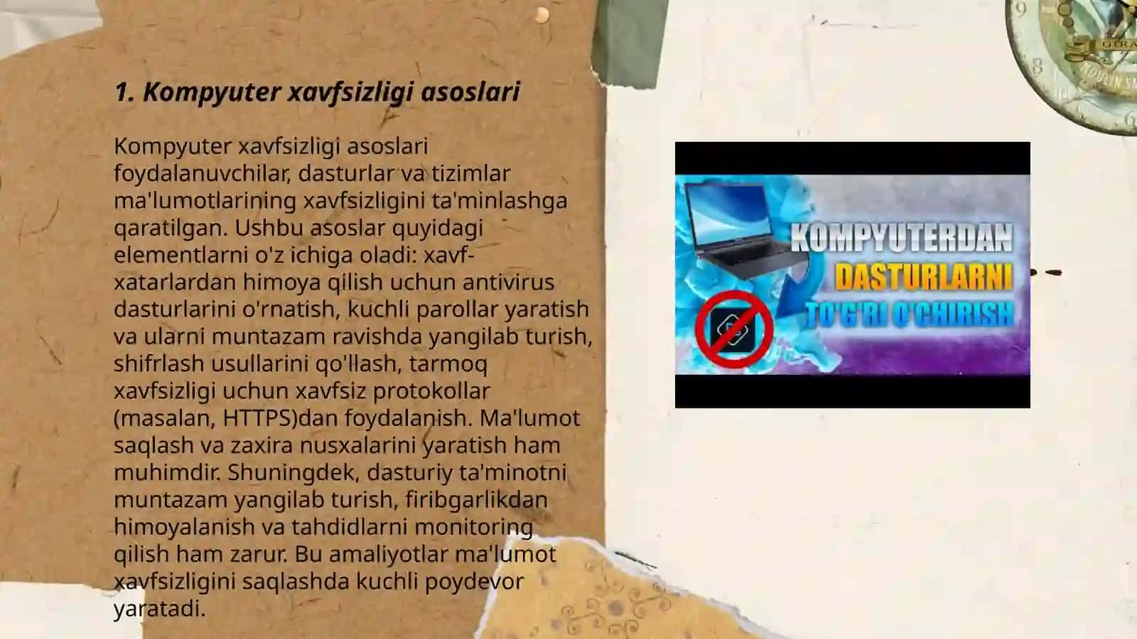 Kompyuter xavfsizligi asoslari 3
