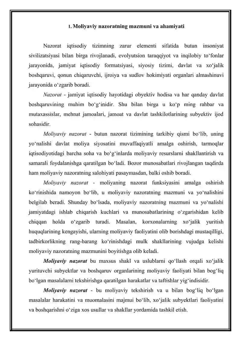 Moliyaviy nazorat mazmuni 3