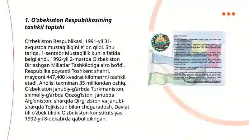 Oʻzbekiston respublikasining tashkil topishi va uning tarixiy ahamiyati 3