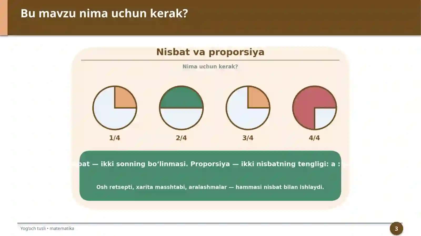 Nisbat va proporsiya 3