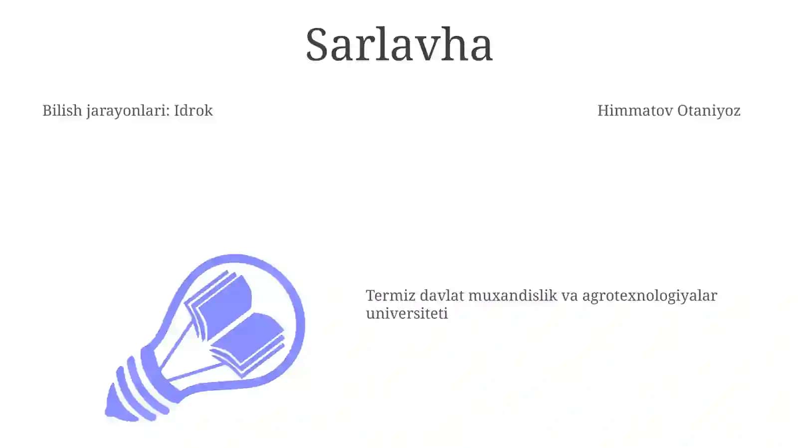 Bilishjarayonlari:Idrok 3