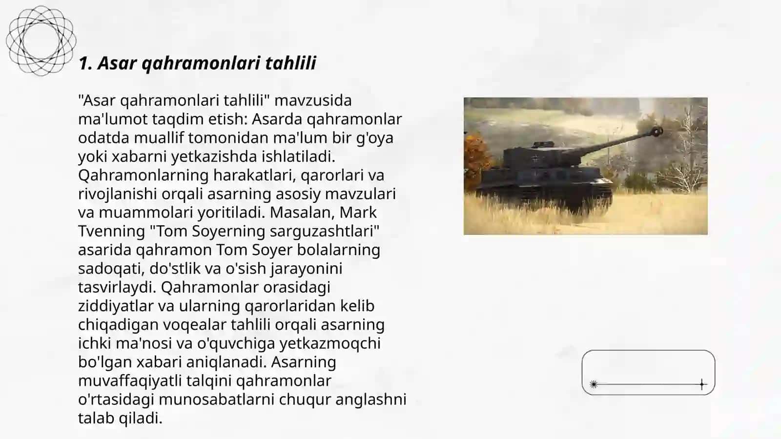 Dunyoning ishlari "povesti tahlili 3