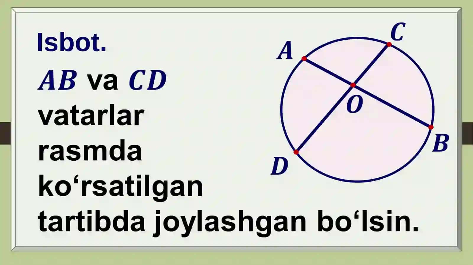 Aylanadagi proporsional kesmalar 3