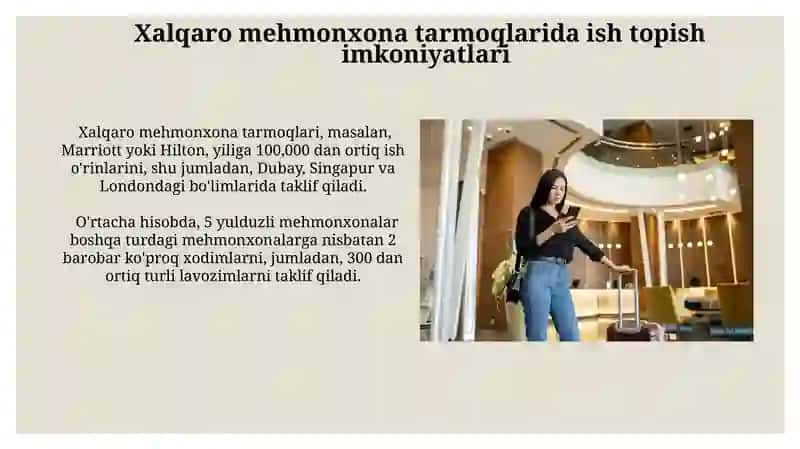 Xalqaro mehmonxona tarmoqlari va ularning ahamiyati 3