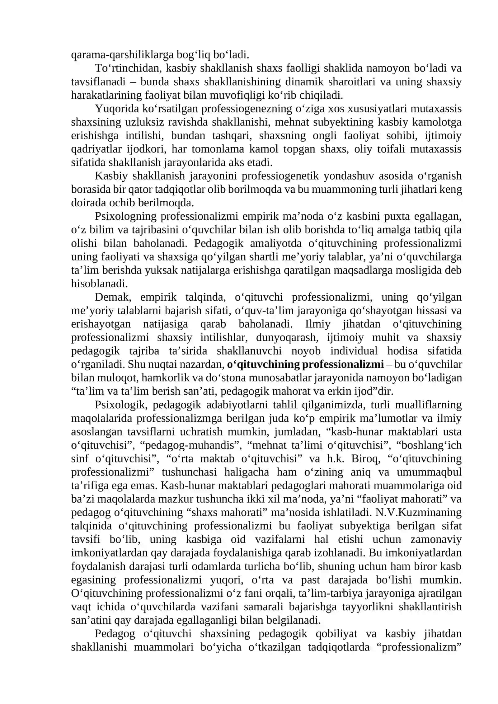 PROFESSIONALIZM AKMEOLOGIYANING MUHIM TUSHUNCHASI SIFATIDA 3