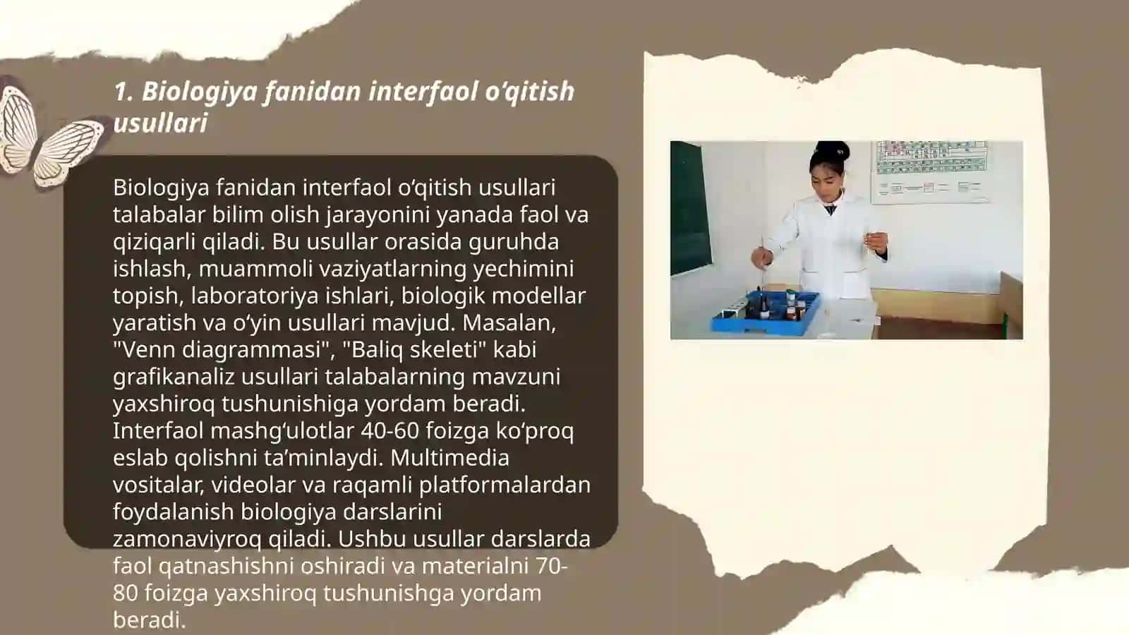 Biologiyadan sinfdan tashqari mashg‘ulotlarda pedagogik texnologiyalardan foydalanish 3