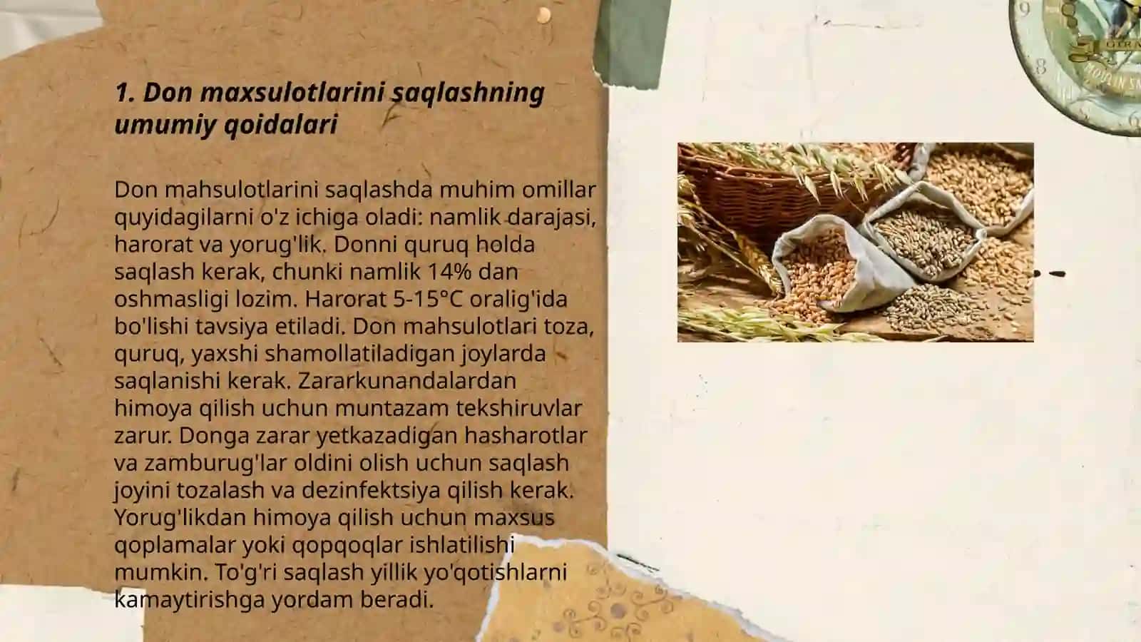 Don maxsulotlarini elivatorlarda saqlash texnologiyasi 3