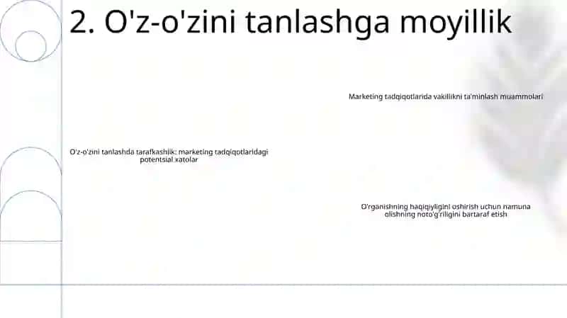 Marketing Tadqiqotlarda Reprezintativlikni Ta'Minlash Muammolari 3