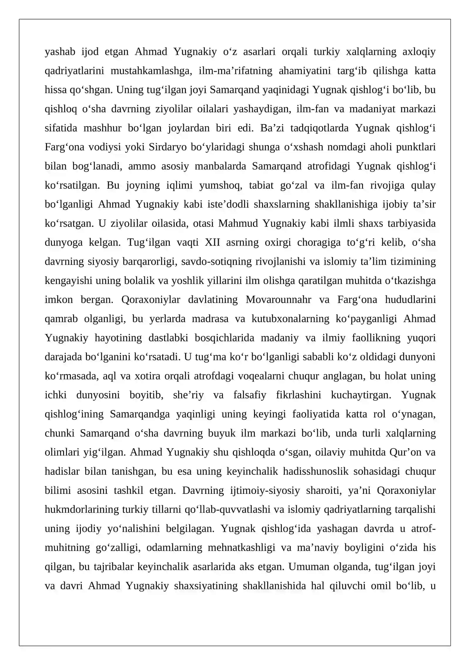 Ahmad Yugnakiy (XII–XIII asr) 3