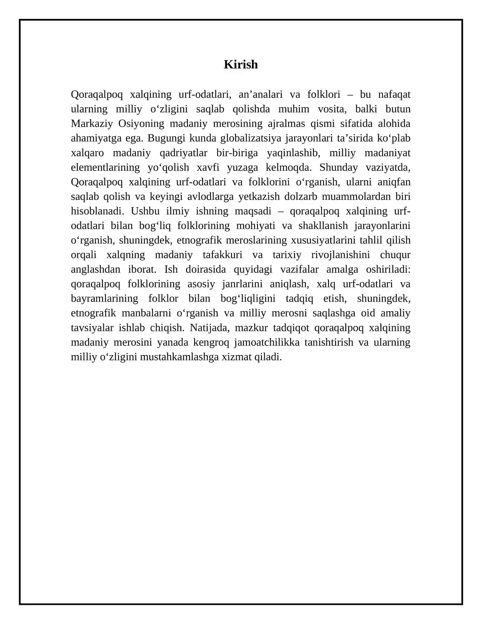 Qoraqalpoq xalqining urf odatlariga boĝliq folklori va etnografik meroslari 3
