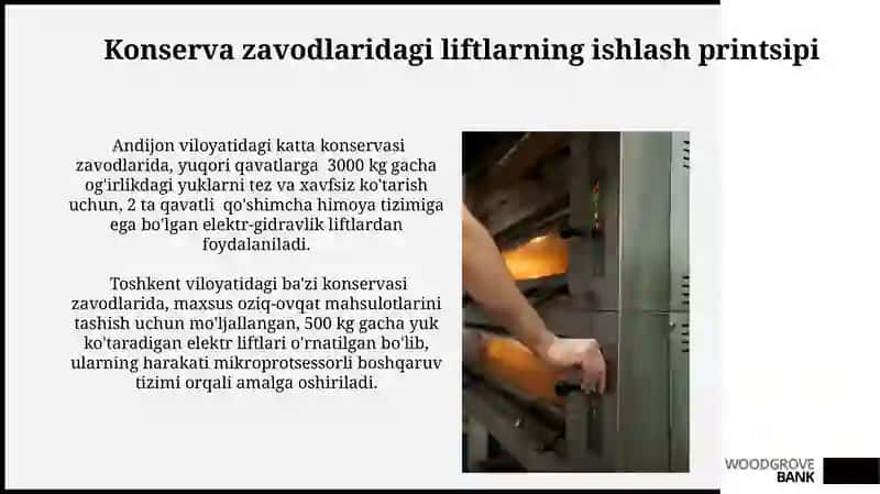 Konserva zavodlaridagi liftlarning ishlash printsipi 3