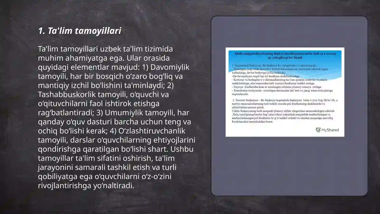 Ta'lim tamoyillari 3