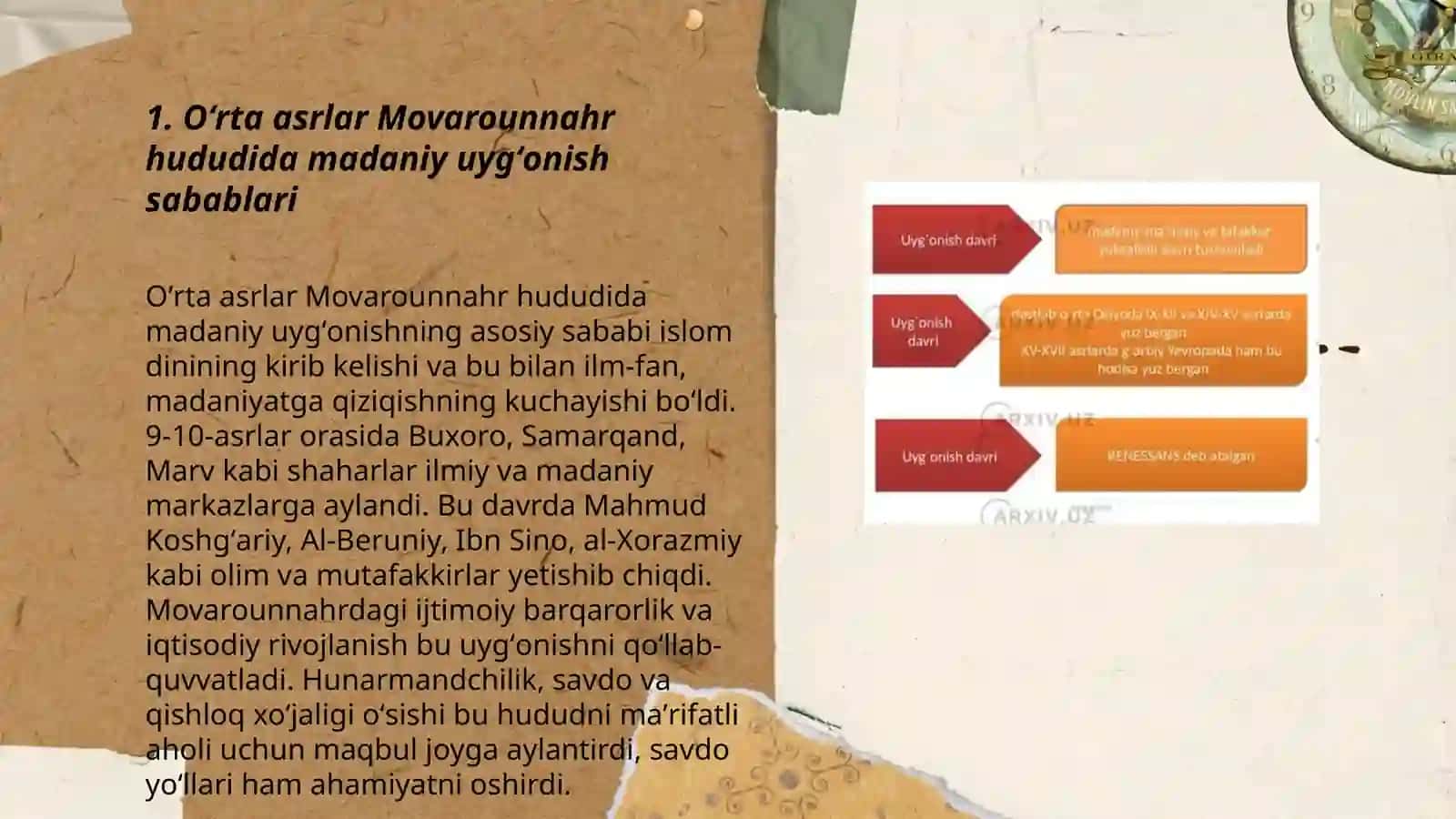 Ruy bergan madaniy uyg'onish(Renessans) 3