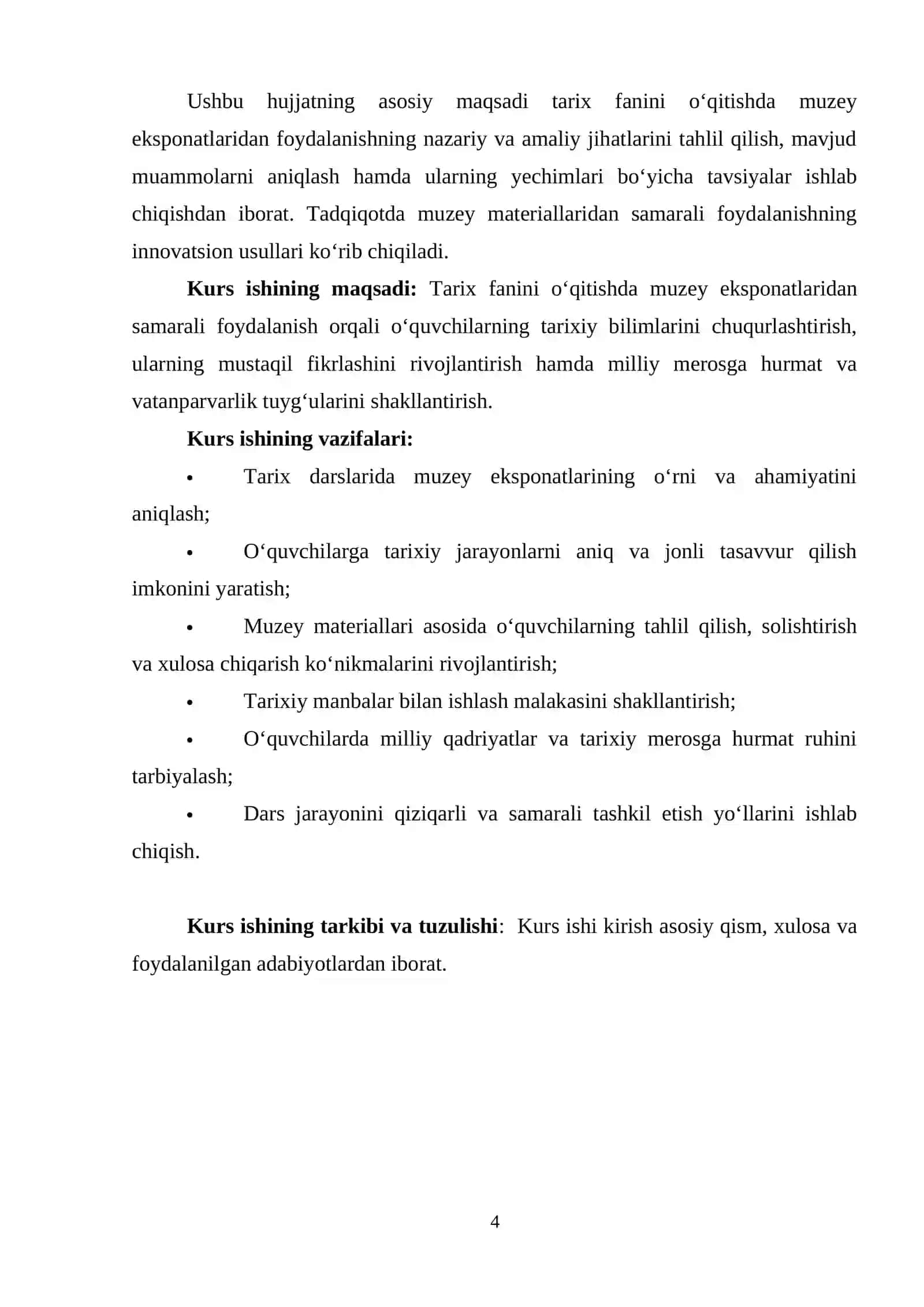 TARIX FANINI O‘QITISHDA MUZEY EKSPONATLARIDAN FOYDALANISH 3