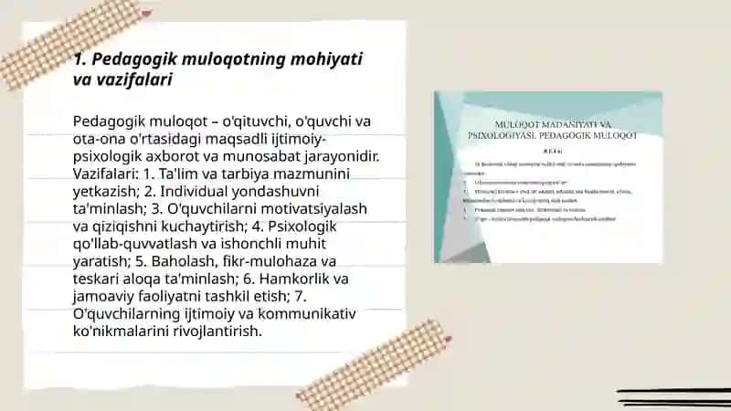 Pedagogik faoliyatda muloqot 3