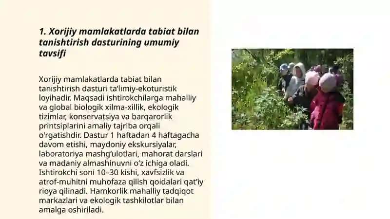 Xorijiy mamlakatlarda tabiat bilan tanishtirish dasturi 3