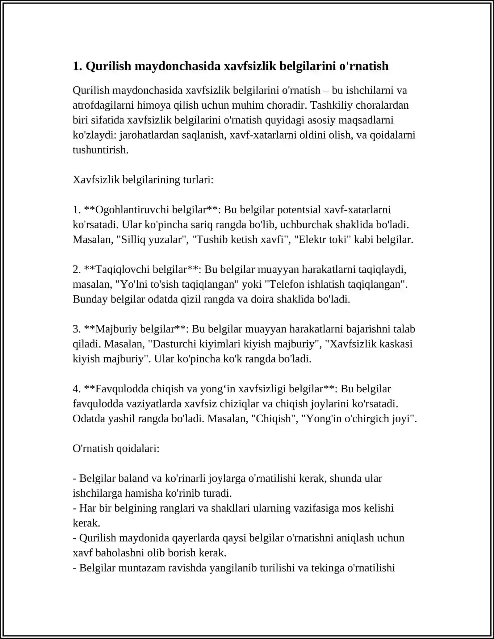 AERODROMDA YOʻL QOPLAMALARINI QURISHDA XAVFSIZLIK TEXNIKASI 3