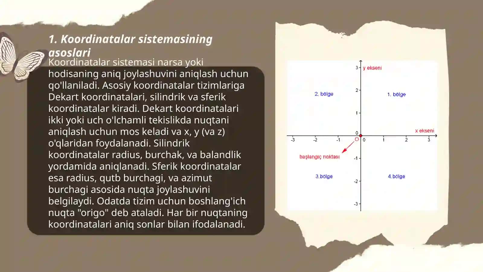 Koordinatalar usuli 3