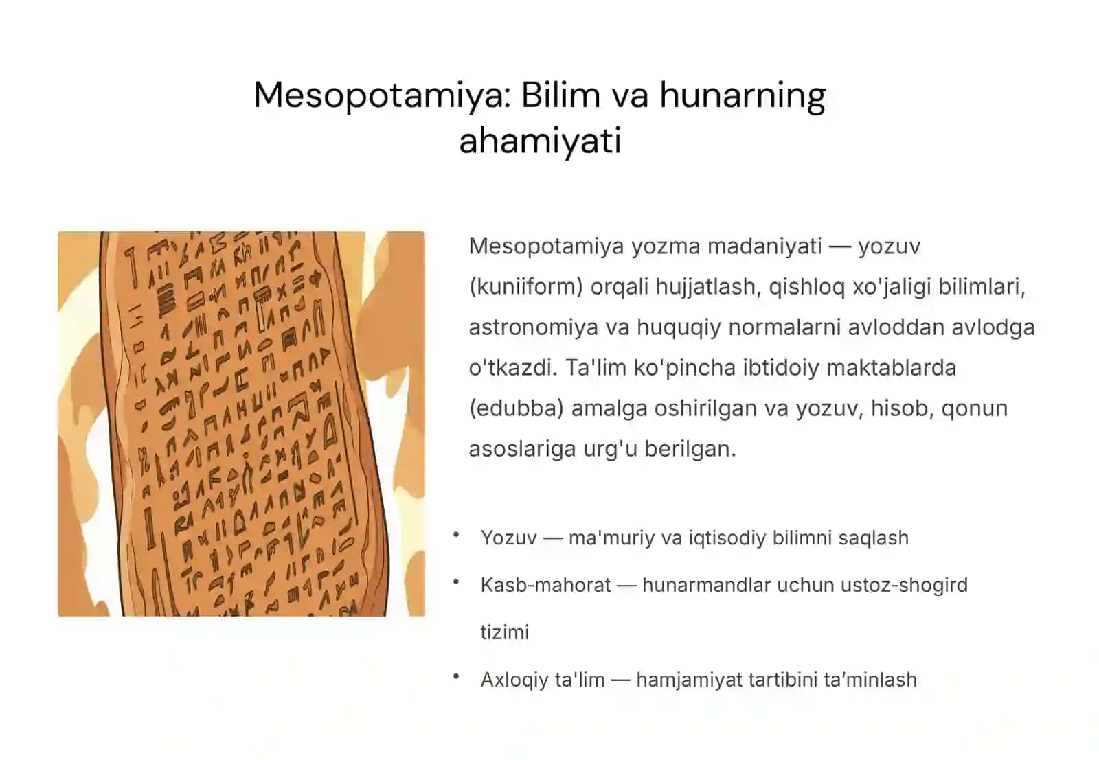 Eng qadimgi yozma manbalarda ta'lim‑tarbiyaga oid fikrlar 3