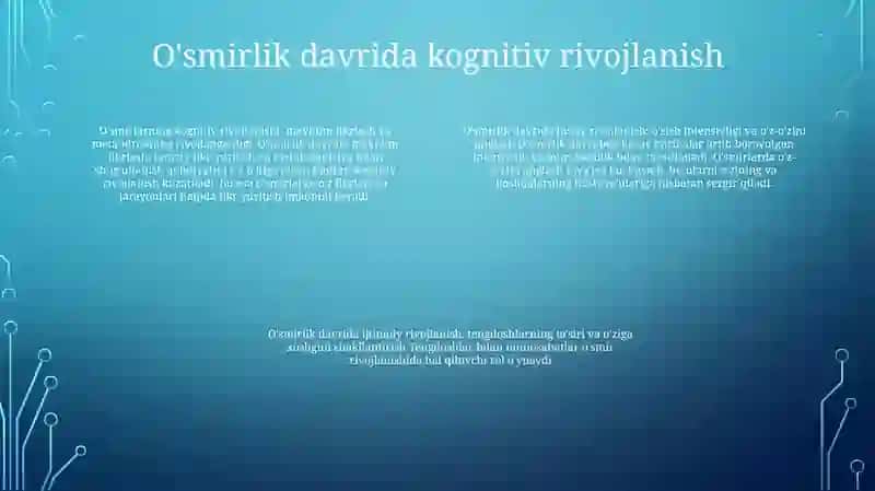 OʻSmirlik Davrida Intelektual Va Emotsional Rivojlanish Xususiyatlari 3