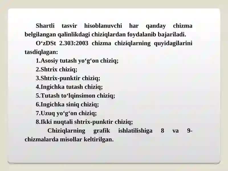 Chizma chiziqlari 3