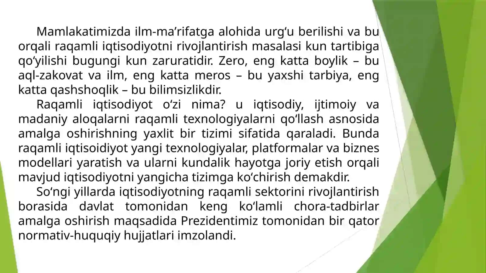 Iqtisodiyotning roli 3