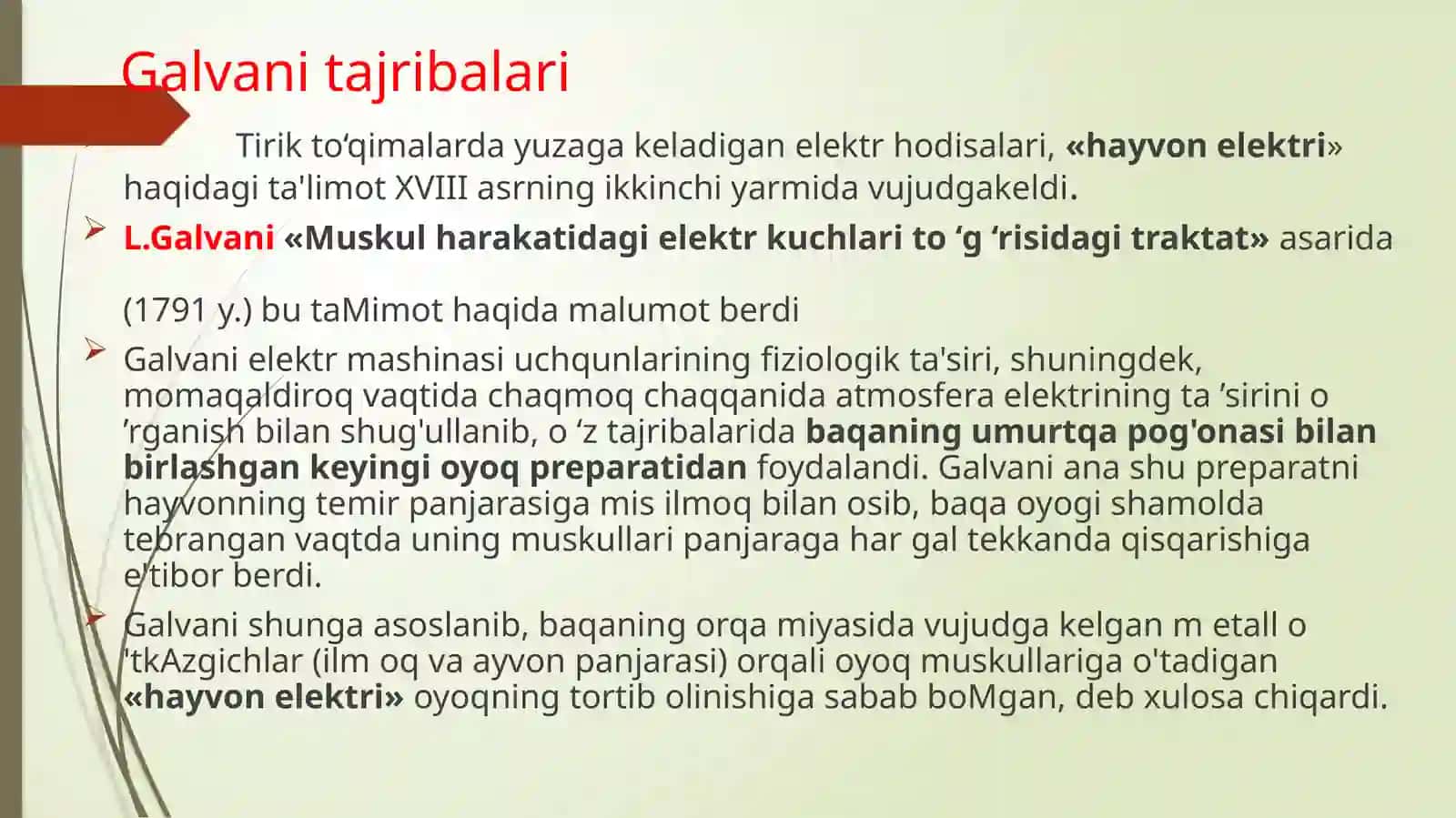Qo’zg’aluvchan to’qimalarda bioelektrik hodisalar 3