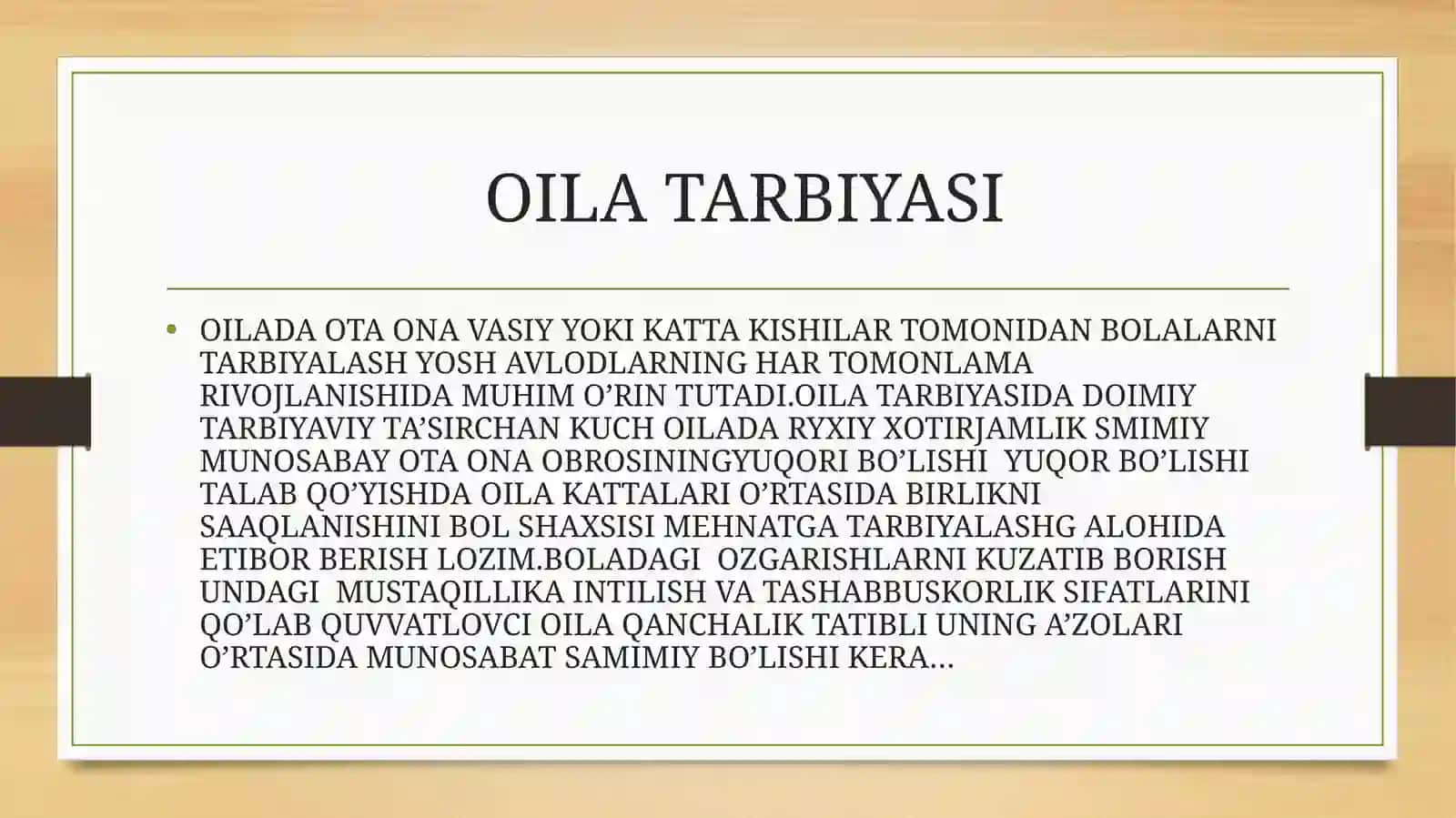 UZLUKSIZ TA’LIM PEDAGOGIKASI 3