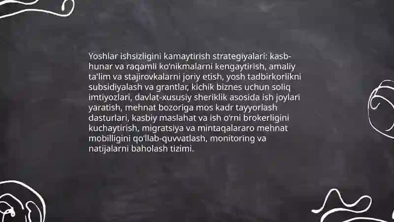 Aholi faravonligini oshirishda aholini ish bilan bandligini ta'minlash va ishsizlikni kamaytirish muammolari 3