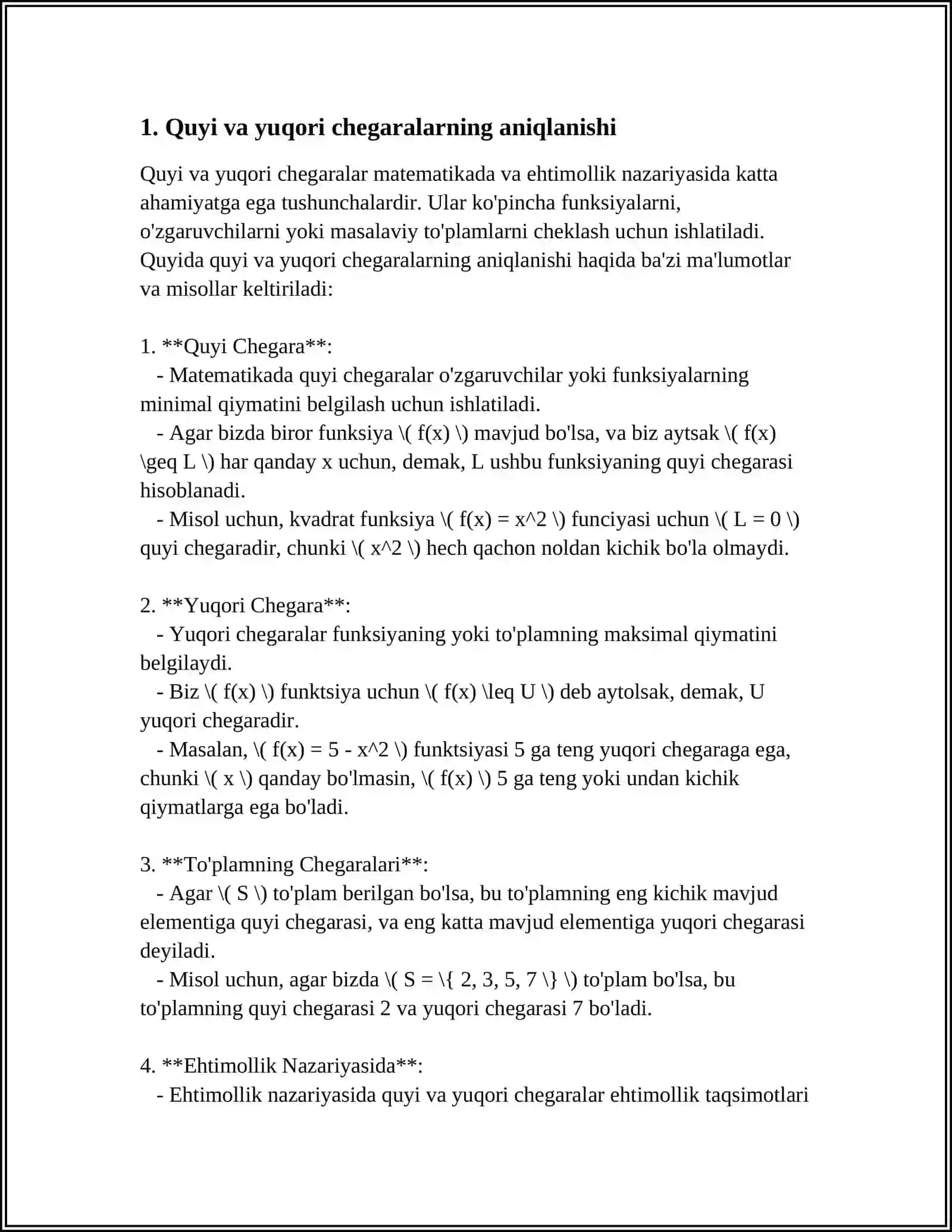 QUYIDAGI TRANSSENDENT TENGLAMANI ORALIQNI TENG IKKIGA BO’LISH VA ODDIY ITERATSIYA USULI YORDAMIDA YECHIMINI ANIQLOVCHI DASTUR TUZING 3
