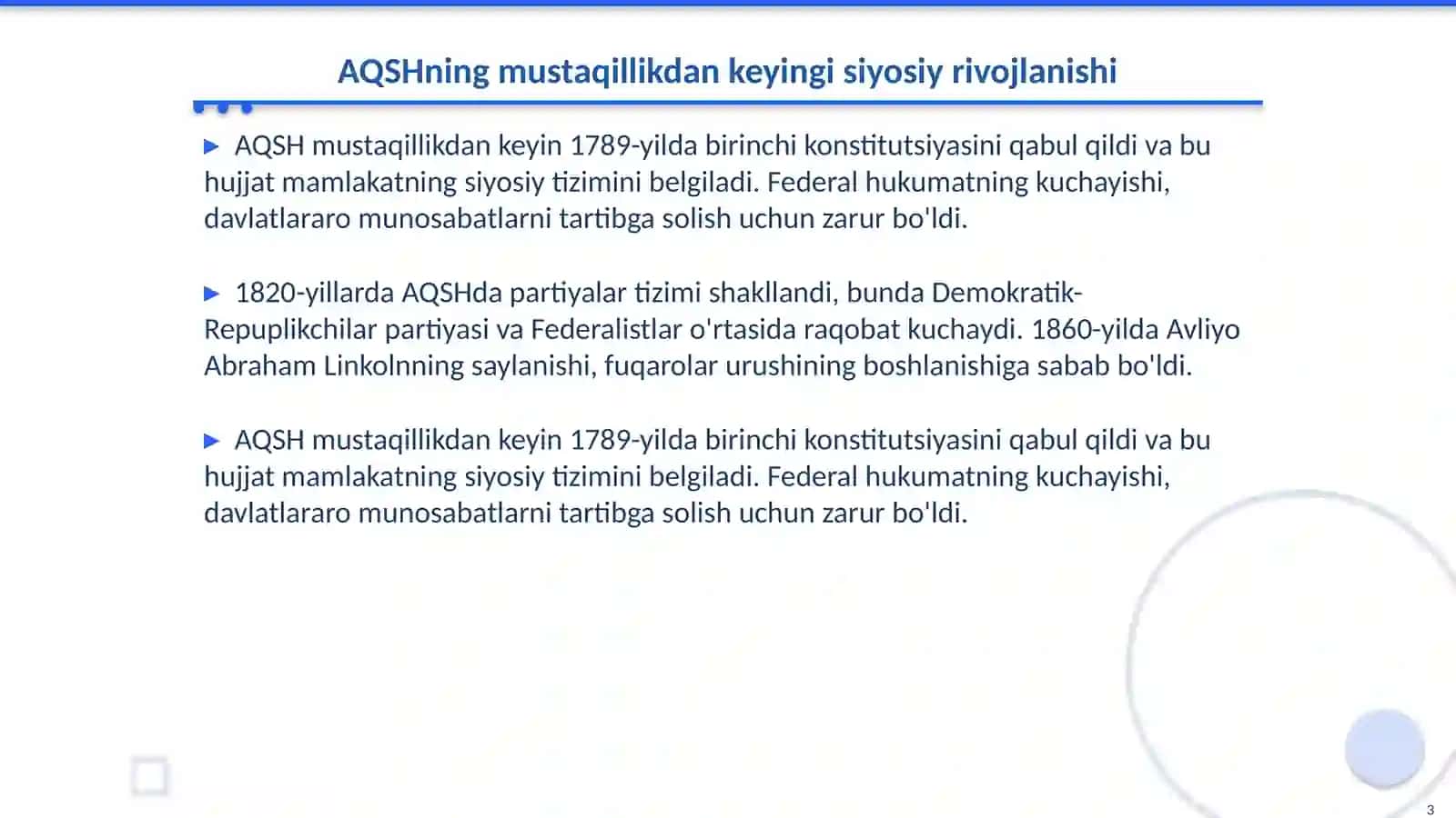 1800-1870-Yillarda AQSH:Fuqorolar va keyingi taraqqiyot 3