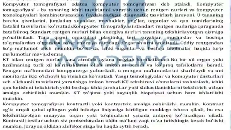 Kompyuter tomografiyasiva va uni ishlashining fizik asoslari.Magnit-rezonans tomografiyasining fizik asoslari.Pozitron-emission tomografiya 3