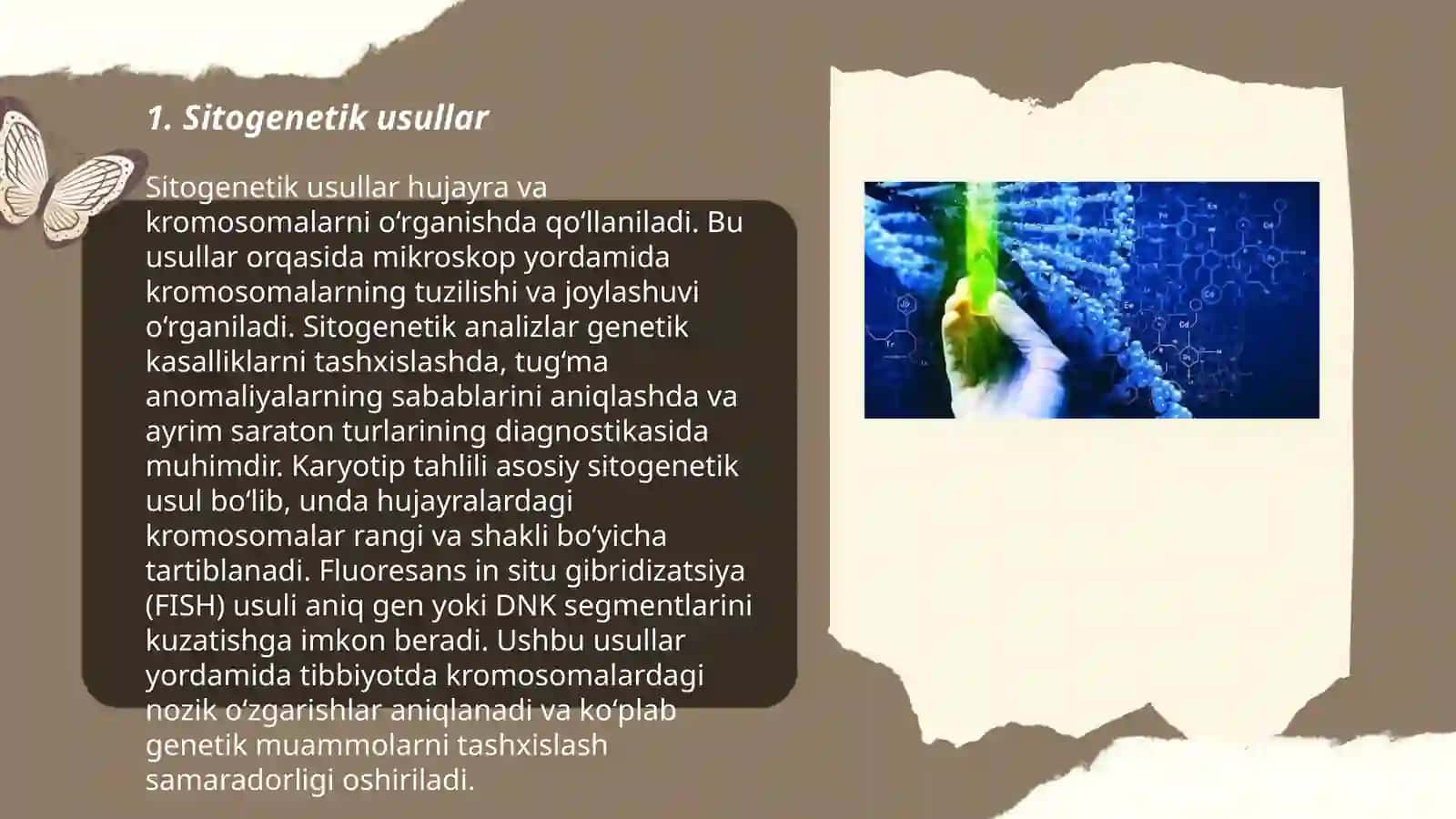 Odam genetikasini ôrganish usullari 3