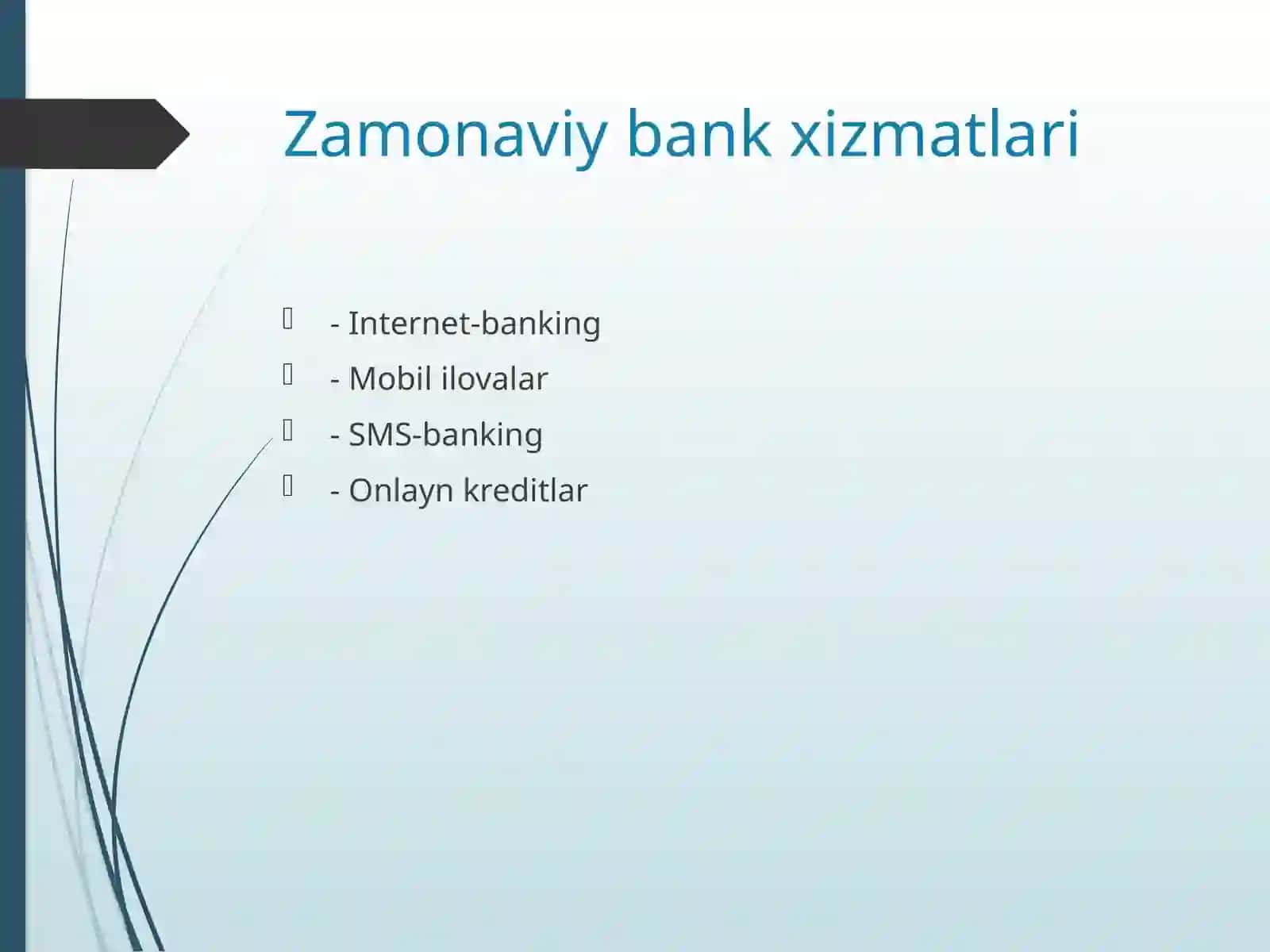 Zamonaviy bank xizmatlari va texnologiyalari 3