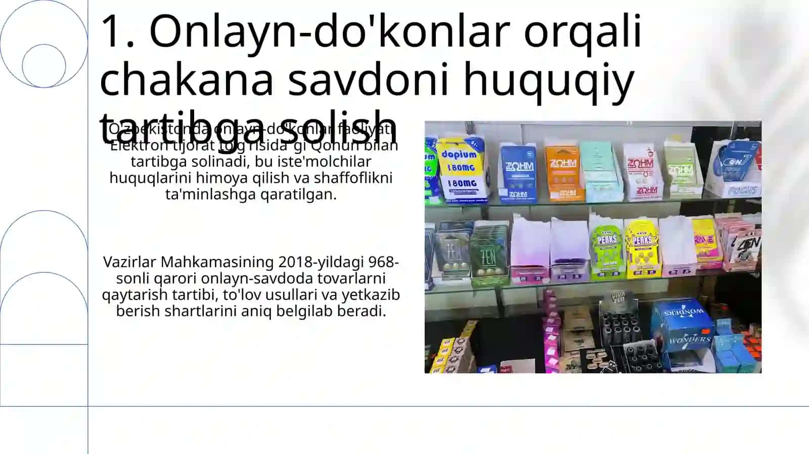 Onlayn do‘konlar orqali chakana savdoni huquqiy tartibga solish 3