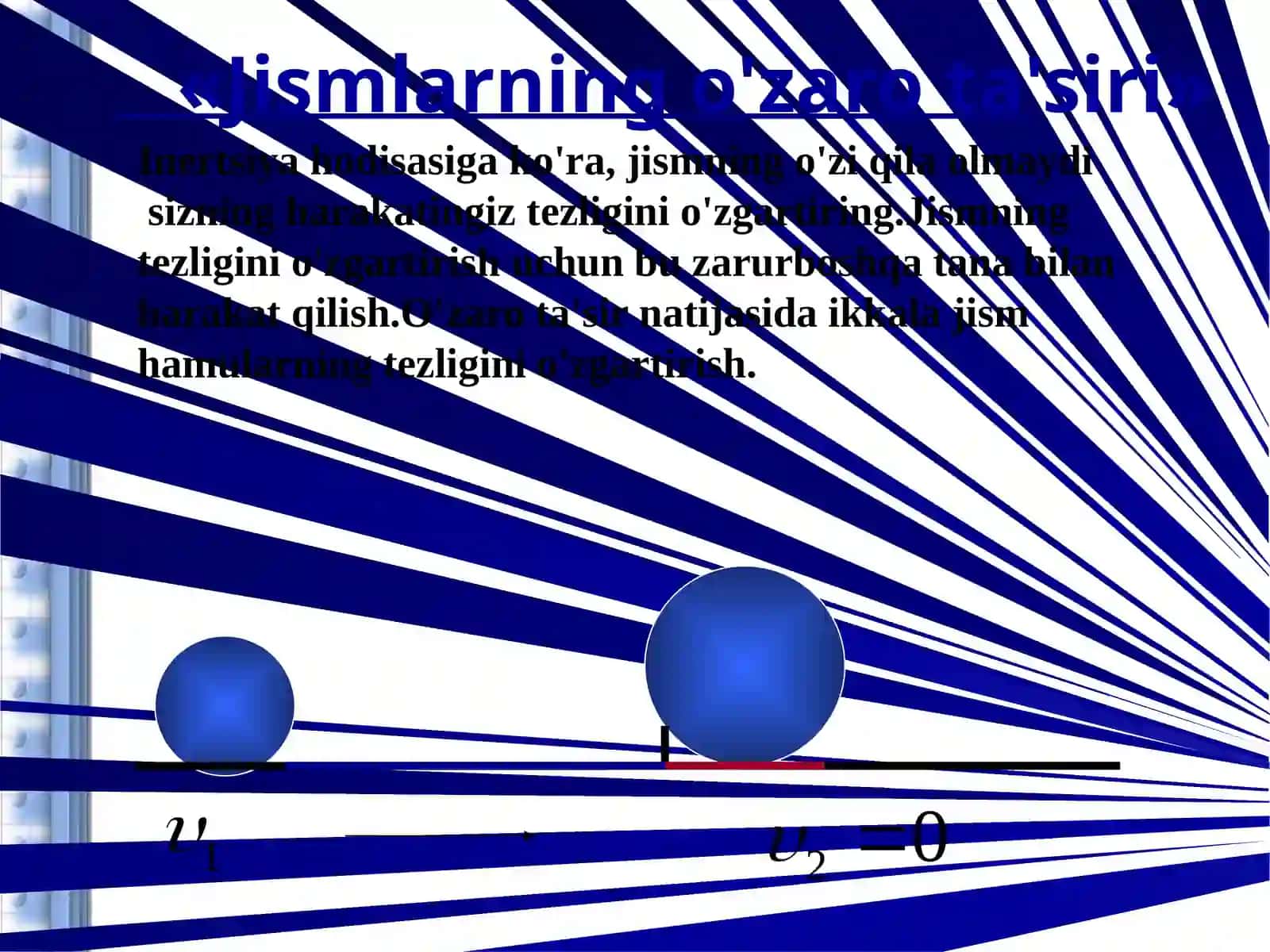 Yerning tortishish kuchi ta`sirida jismlsrning harakati 3