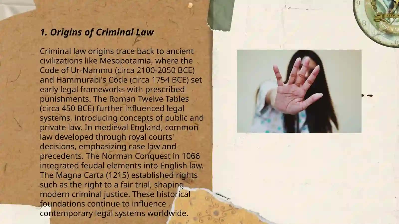 Origins of Criminal Law 3