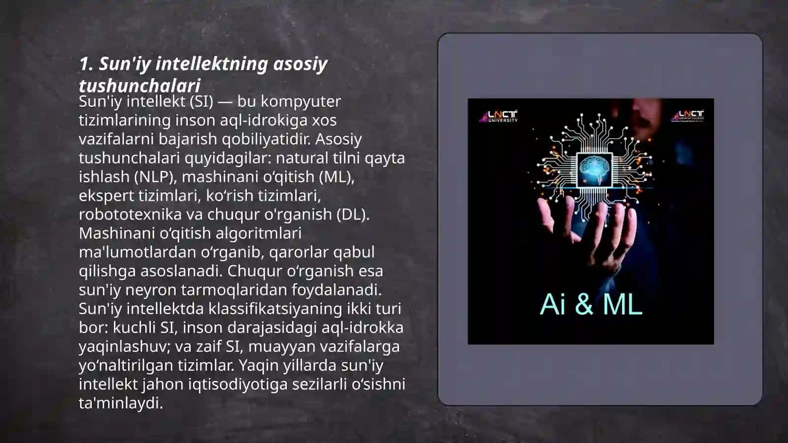 Suniy intellektning asosiy tushunchalari 3
