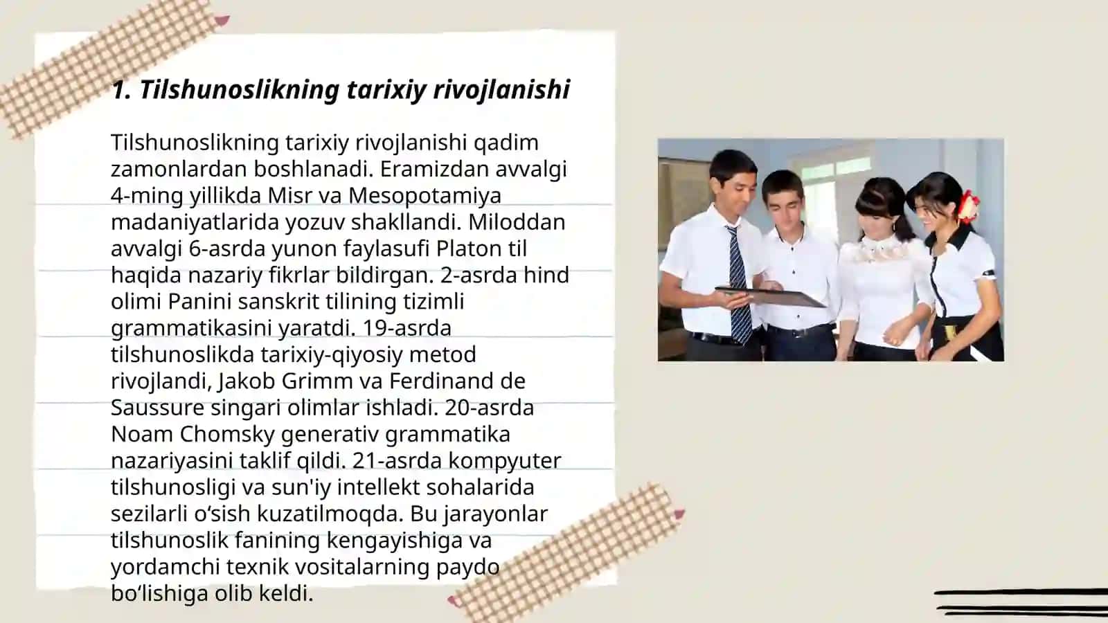 Tilshunoslik tarixidagi yo'nalishlari va maktablar 3