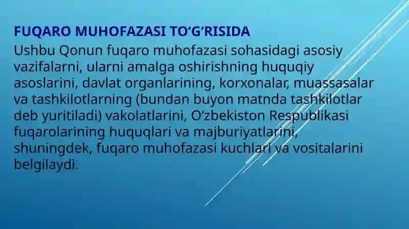 O'zbekiston Respublikasi Fuqaro muhofazasi haqida qonuni. 3