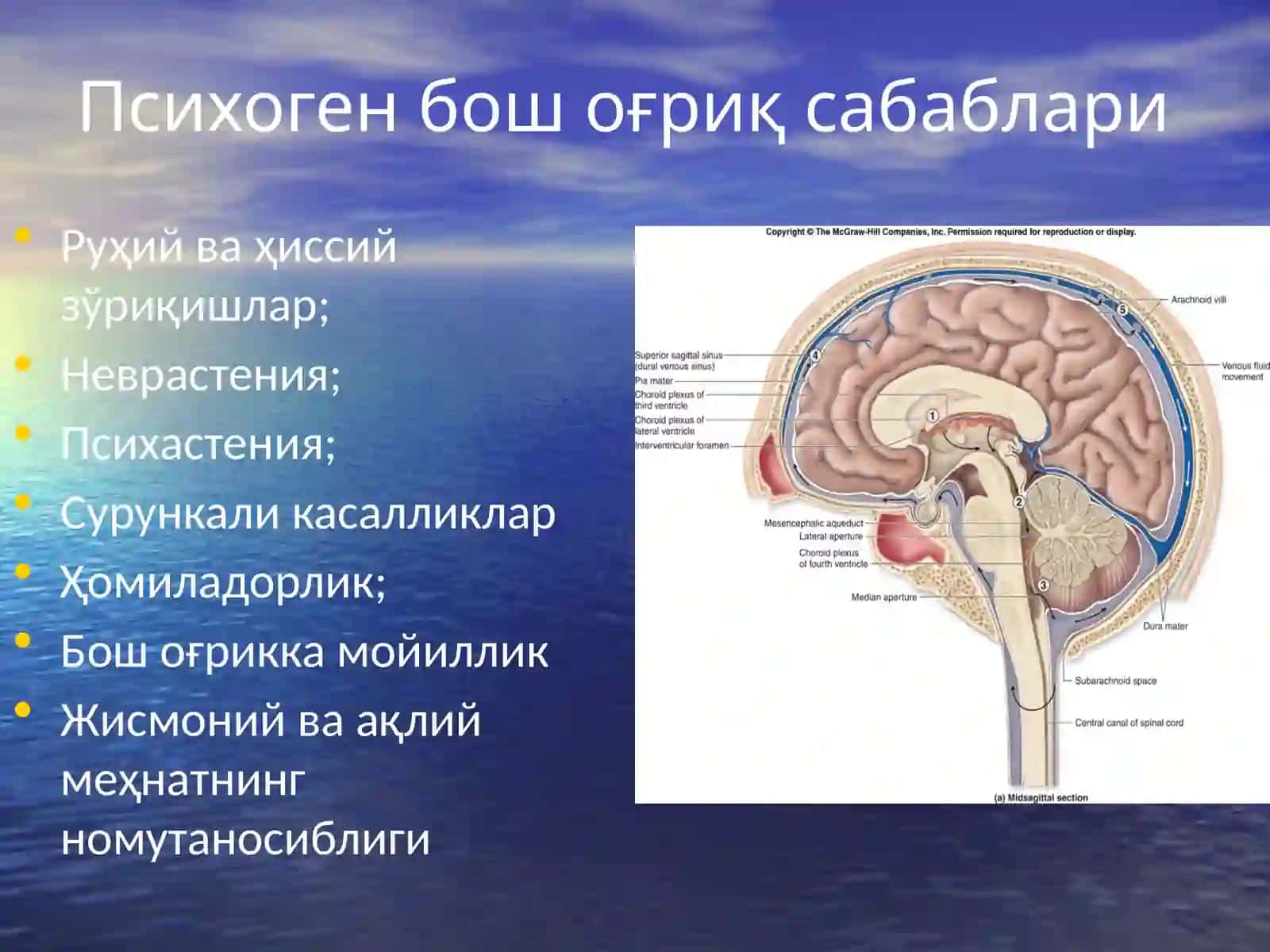 Психосоматик тиббиёт: Псевдоневрологик синдромлар(боши) 3